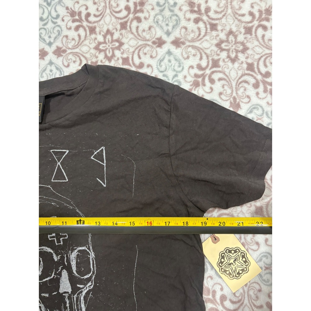 Obey Deadly Skull 1989 Graphic T-Shirt Graphite Grey Mens Small NWT Streetwear - Picture 6 of 9